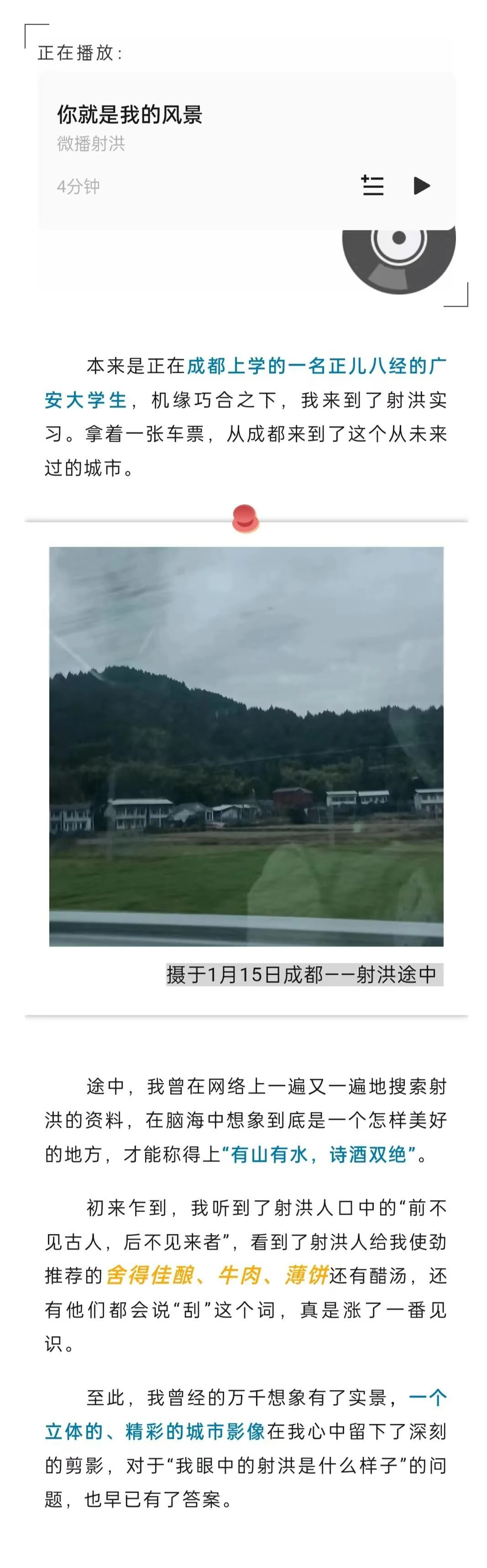 我眼中的射洪公众号作品版面 1作品展示