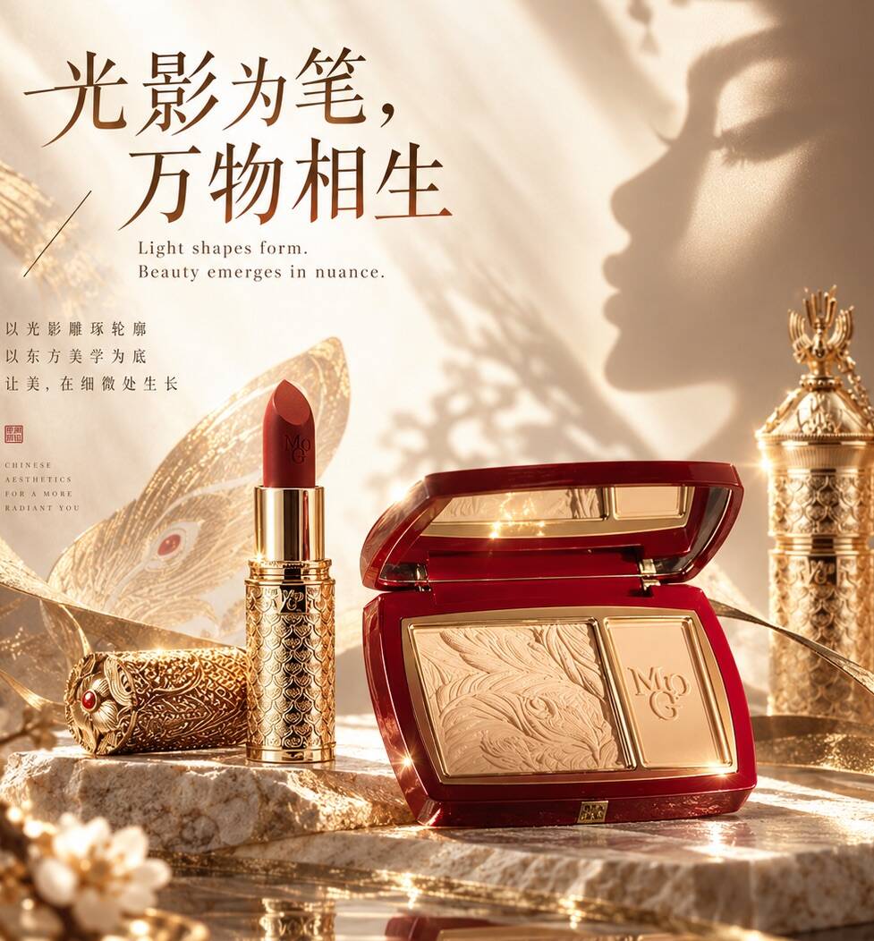 毛戈平东方光影主题视觉项目主视觉